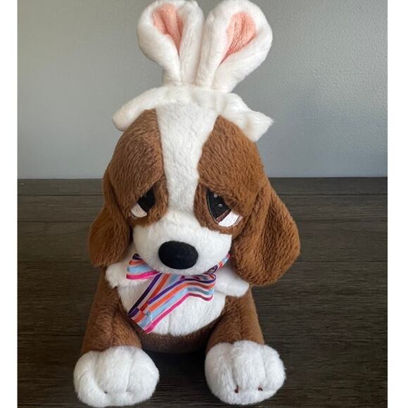 CVS‎ Promo Sad Sam Basset Hound with Bunny Ears Plush - Picture 1 of 6